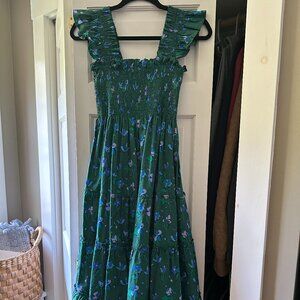 Hill House The Ellie Emerald Green Space Floral - Size XS
